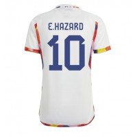 Camiseta Bélgica Eden Hazard #10 Visitante Equipación Mundial 2022 manga corta
